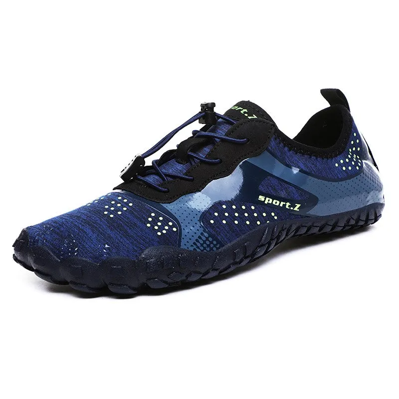 (1 pair) Size 44 Beach Bathing Shoes Breathable Water Shoes Anti-Slip Swimming Shoes - Blue