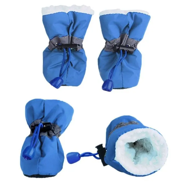 4pcs/set Waterproof Winter Pet Shoes