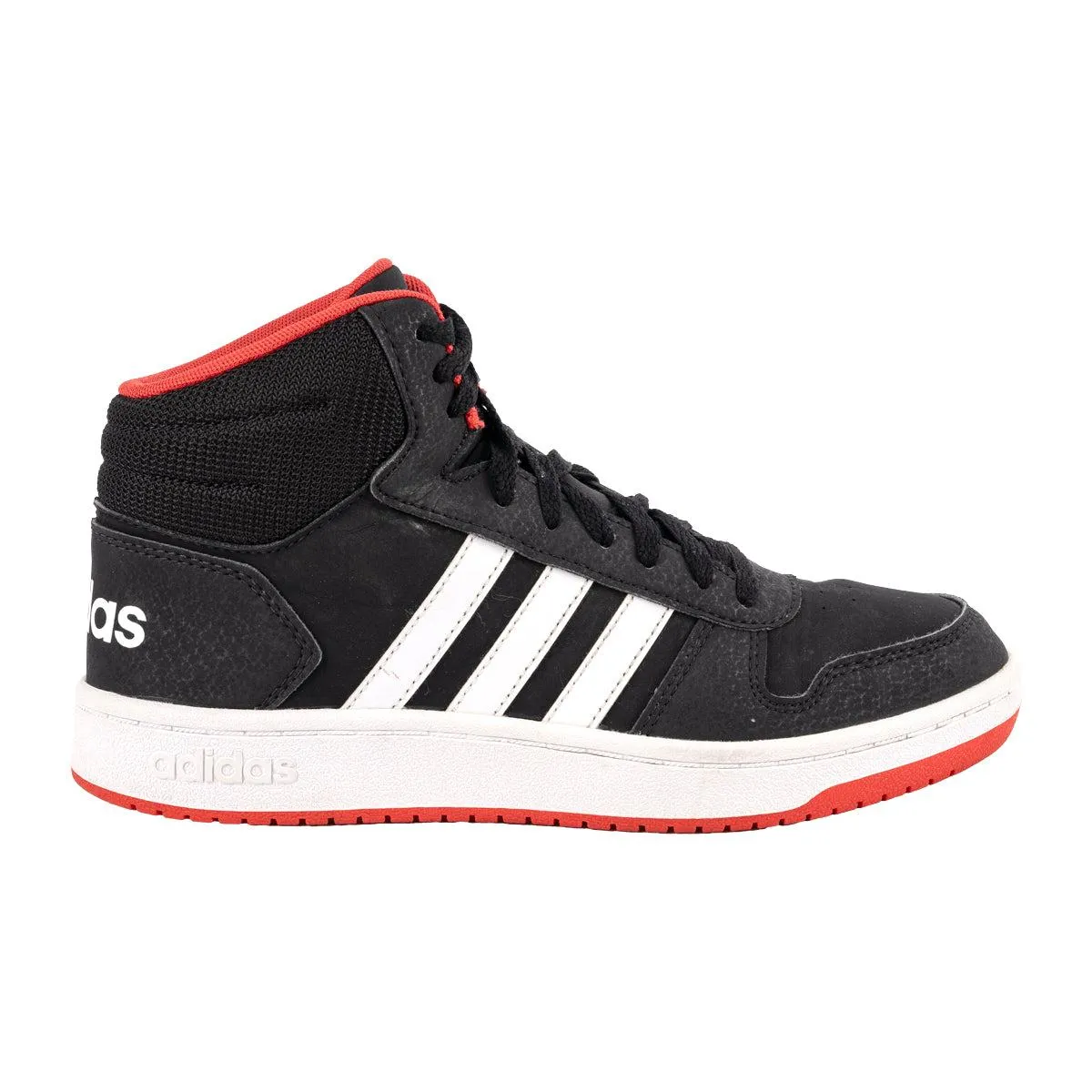 Adidas Hoops 2.0 Sneakers Fabric Black Colour For Kids