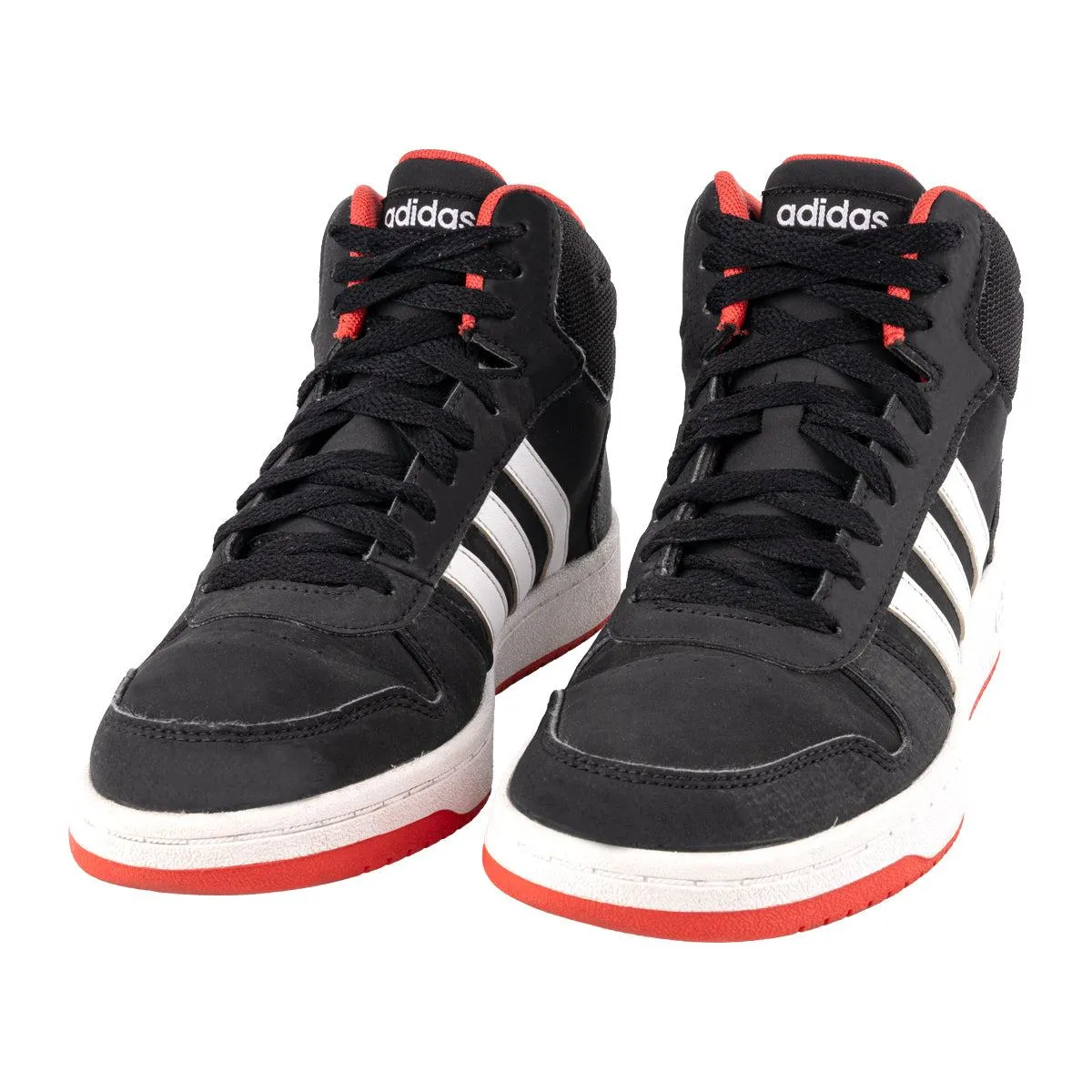 Adidas Hoops 2.0 Sneakers Fabric Black Colour For Kids