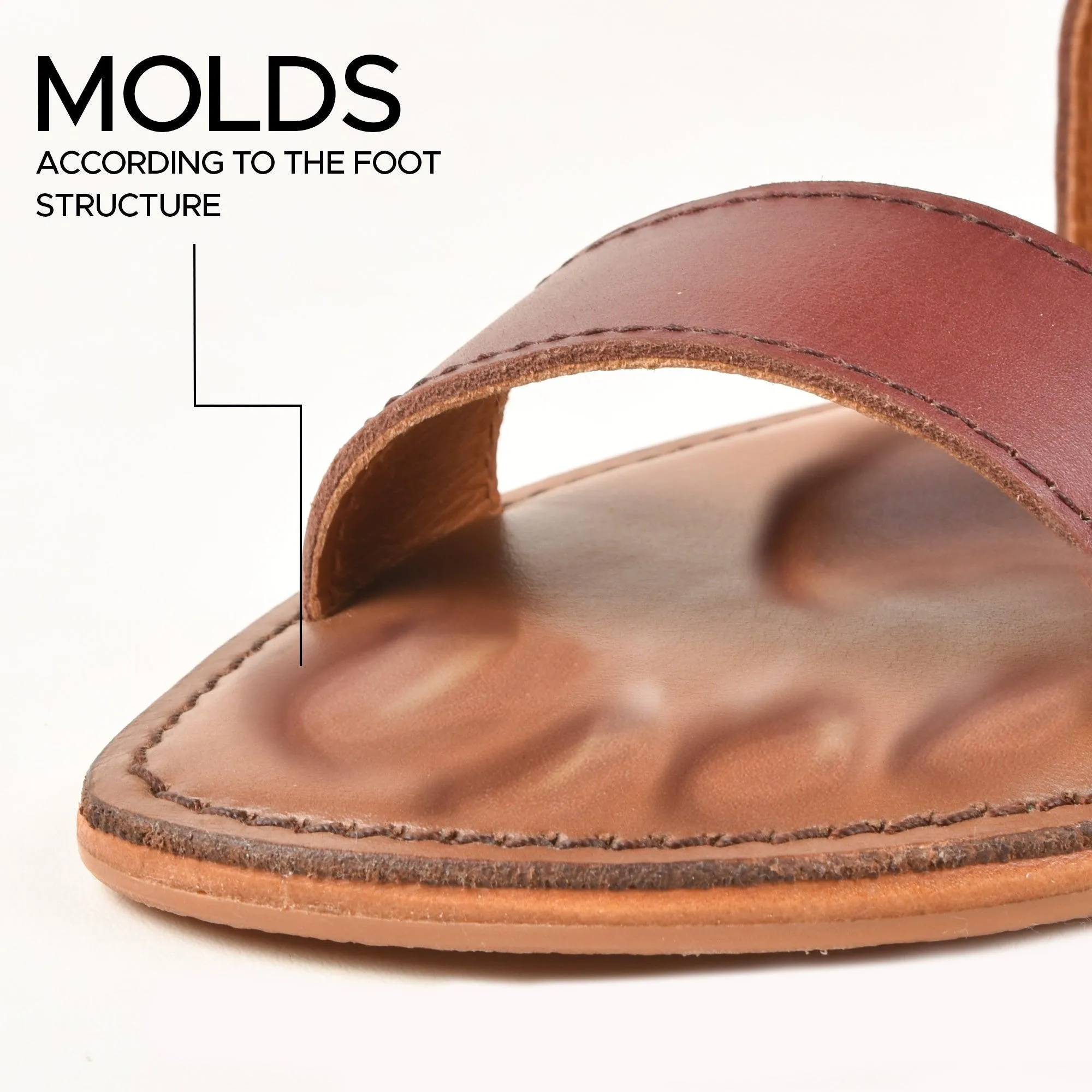 Aerothotic Myrina Women Strappy Natural Leather Slingback Sandals - LK2104