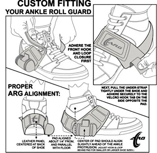 Armor1 Ankle Roll Guard (Left Foot) Ankle Support; Patented and Tested Alternative to an Ankle Brace for Ankle Roll Prevention, Ankle Support, Sprain Support; Good for Walking, Sports, Stroke
