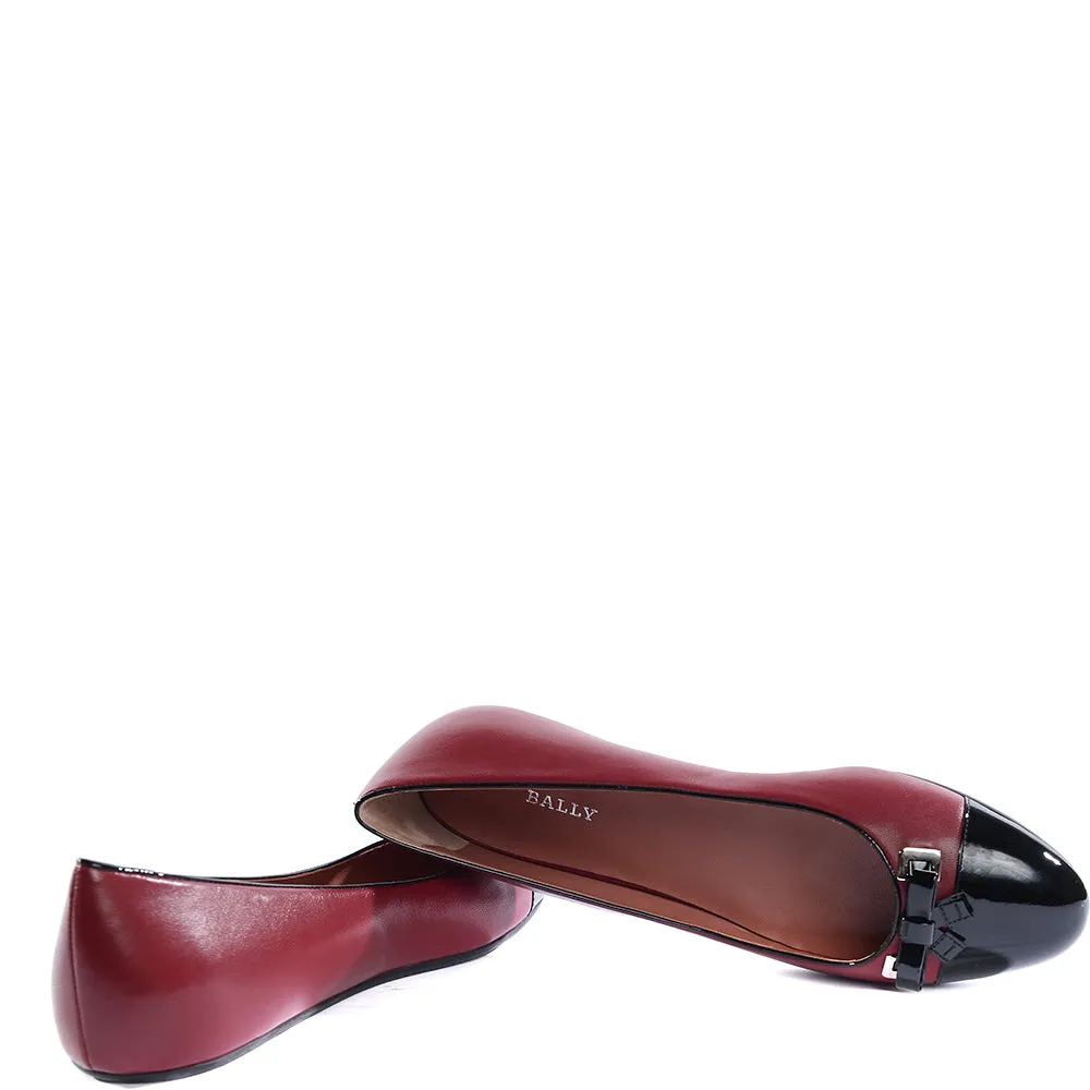 Bally Womens Flats in Red