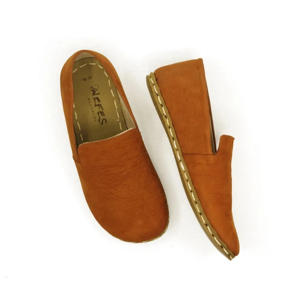 Barefoot Shoes Women's Nubuck Orange