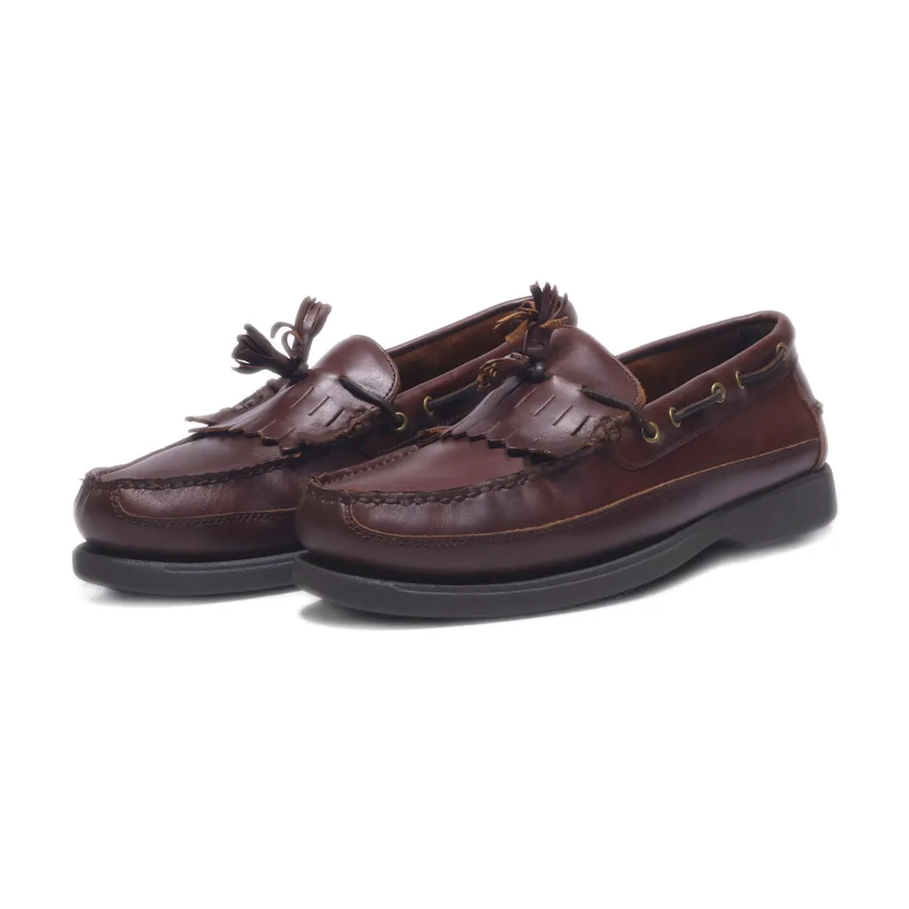 Bass Henry Ii Loafers Leather Brown Colour For Men