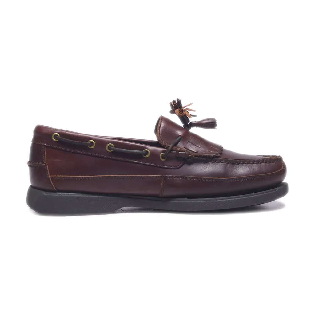Bass Henry Ii Loafers Leather Brown Colour For Men