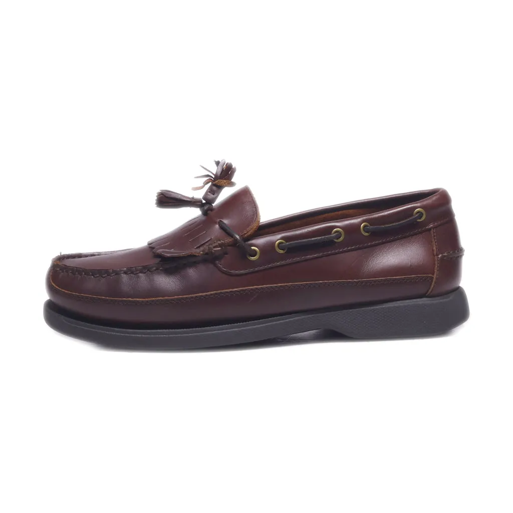 Bass Henry Ii Loafers Leather Brown Colour For Men