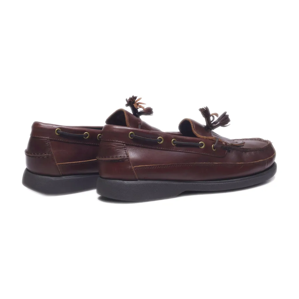 Bass Henry Ii Loafers Leather Brown Colour For Men