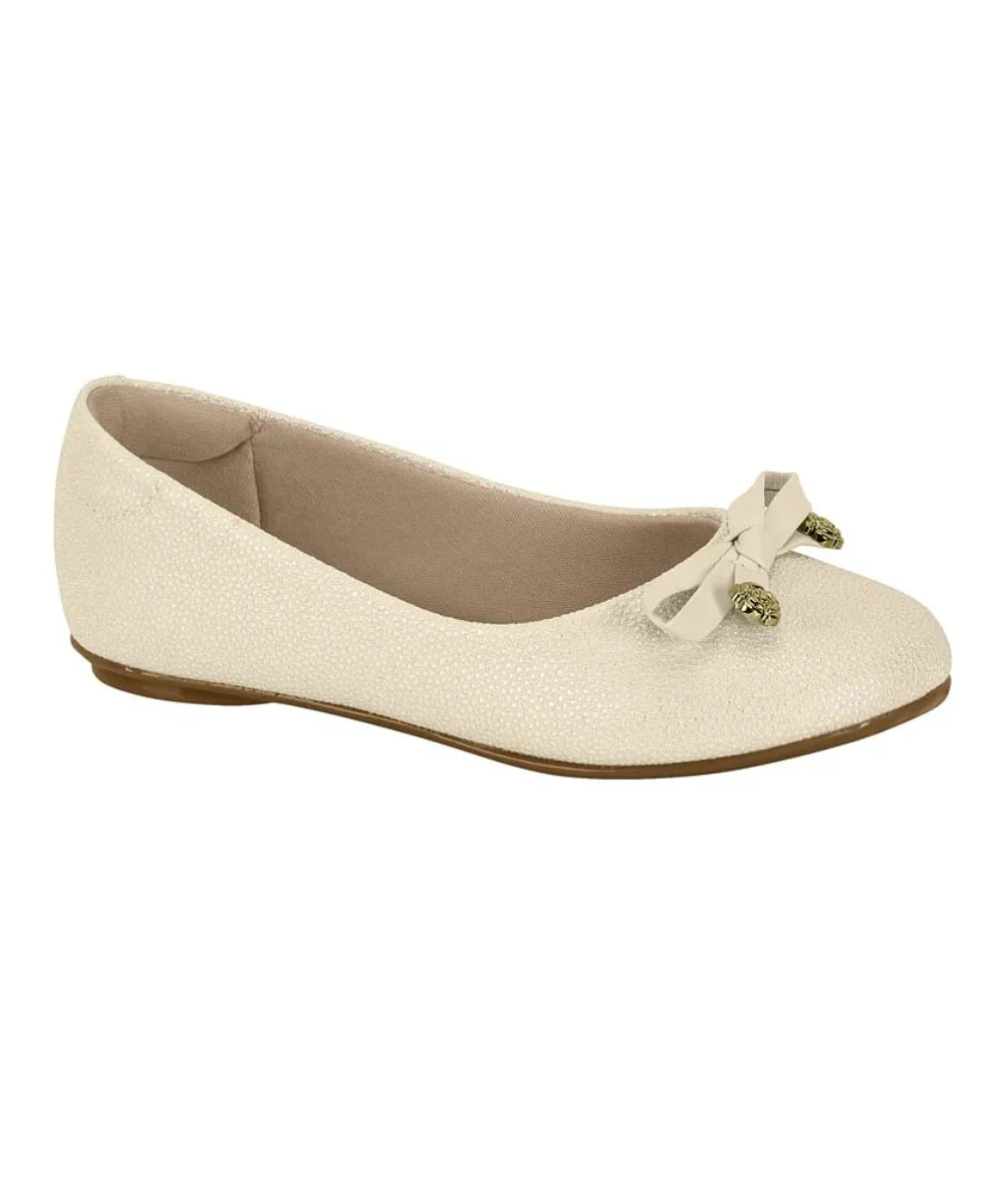 BEIRA RIO BALLERINA SHOES WITH BOW AND GOLD DETAILING