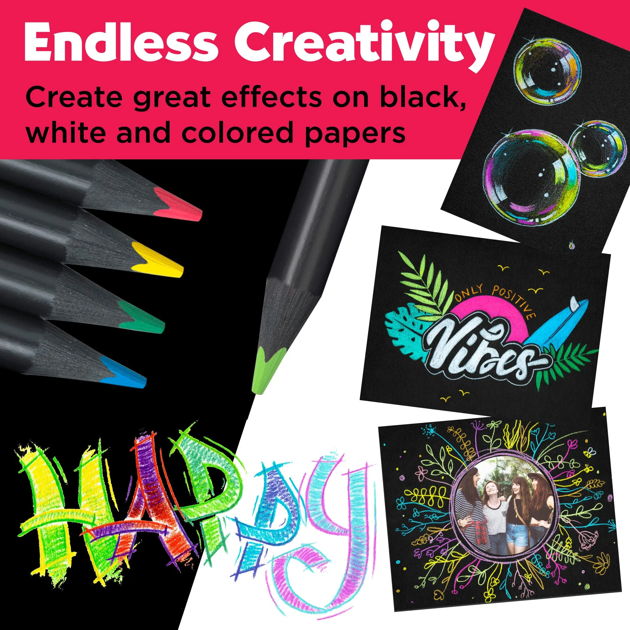 Black Edition Colored Pencils, Tin of 100 - #116490