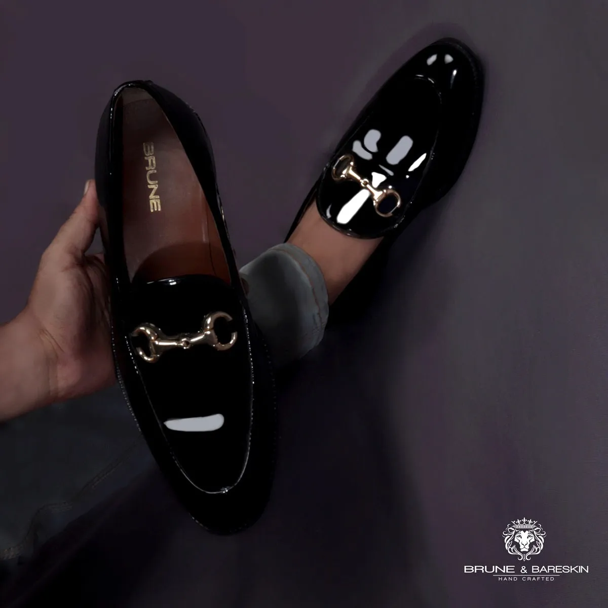 Black Patent Leather Loafer