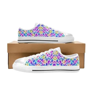 Blueish Leopard Low Rise Shoes up to size 12