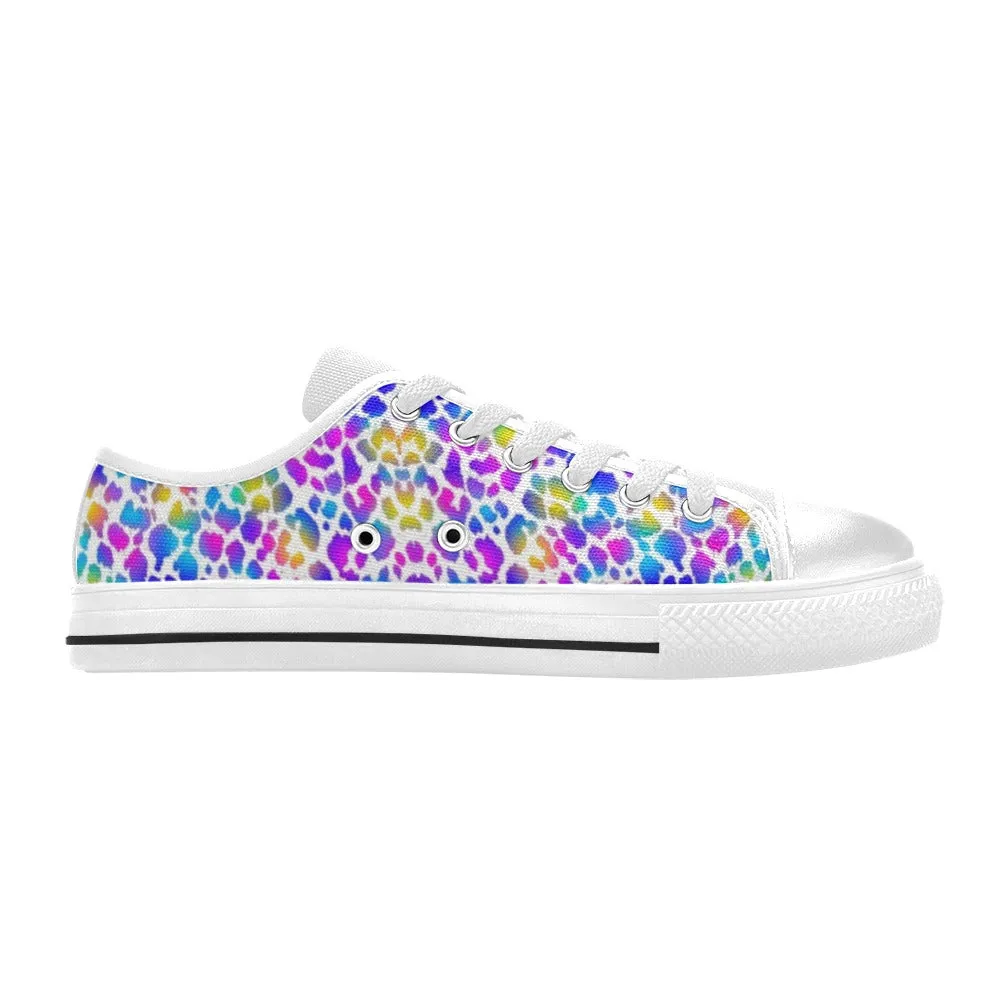 Blueish Leopard Low Rise Shoes up to size 12