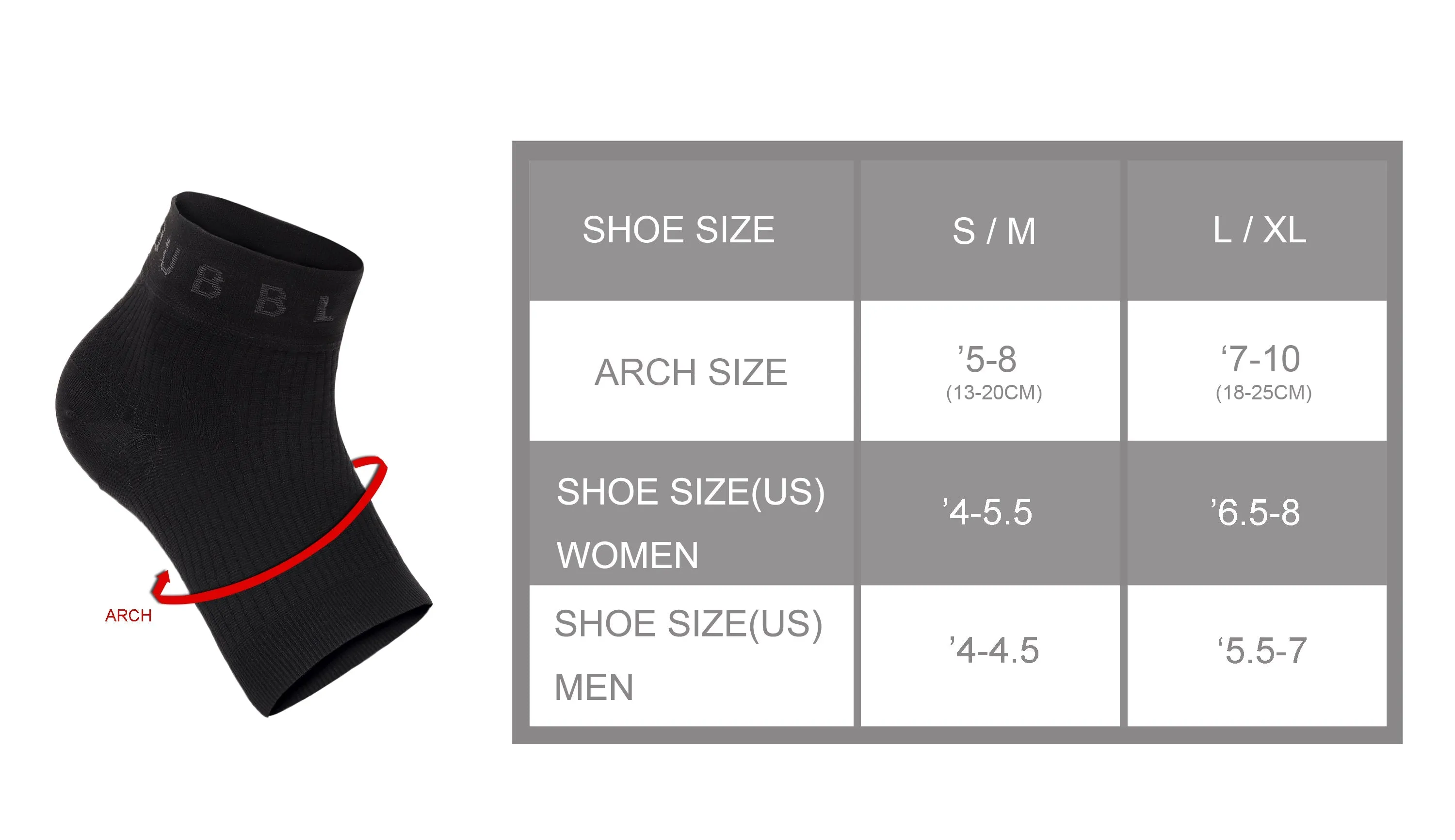 BUBBLELIME 80N/20S Compression Arch Support Ankle Brace_Biking