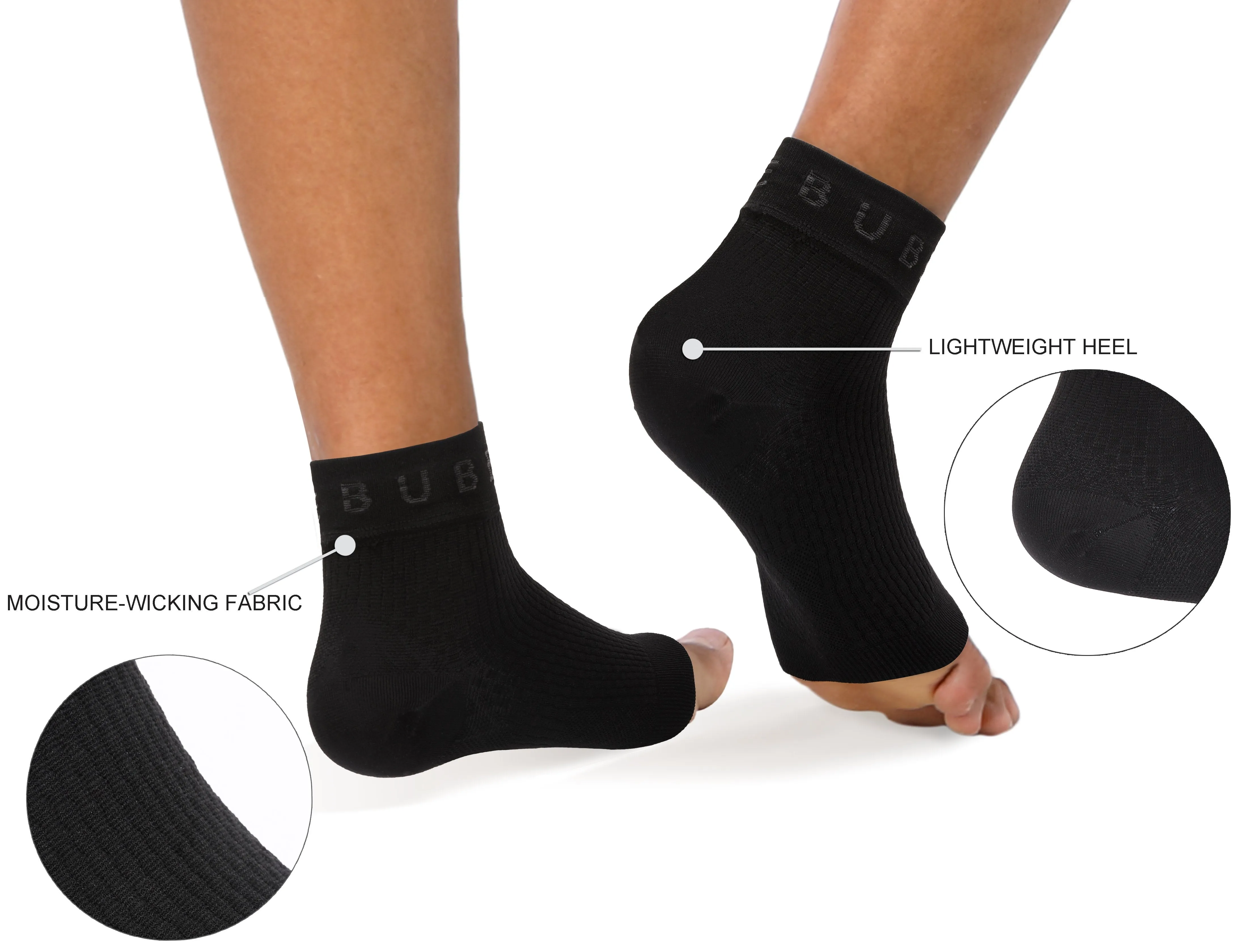 BUBBLELIME 80N/20S Compression Arch Support Ankle Brace_Biking
