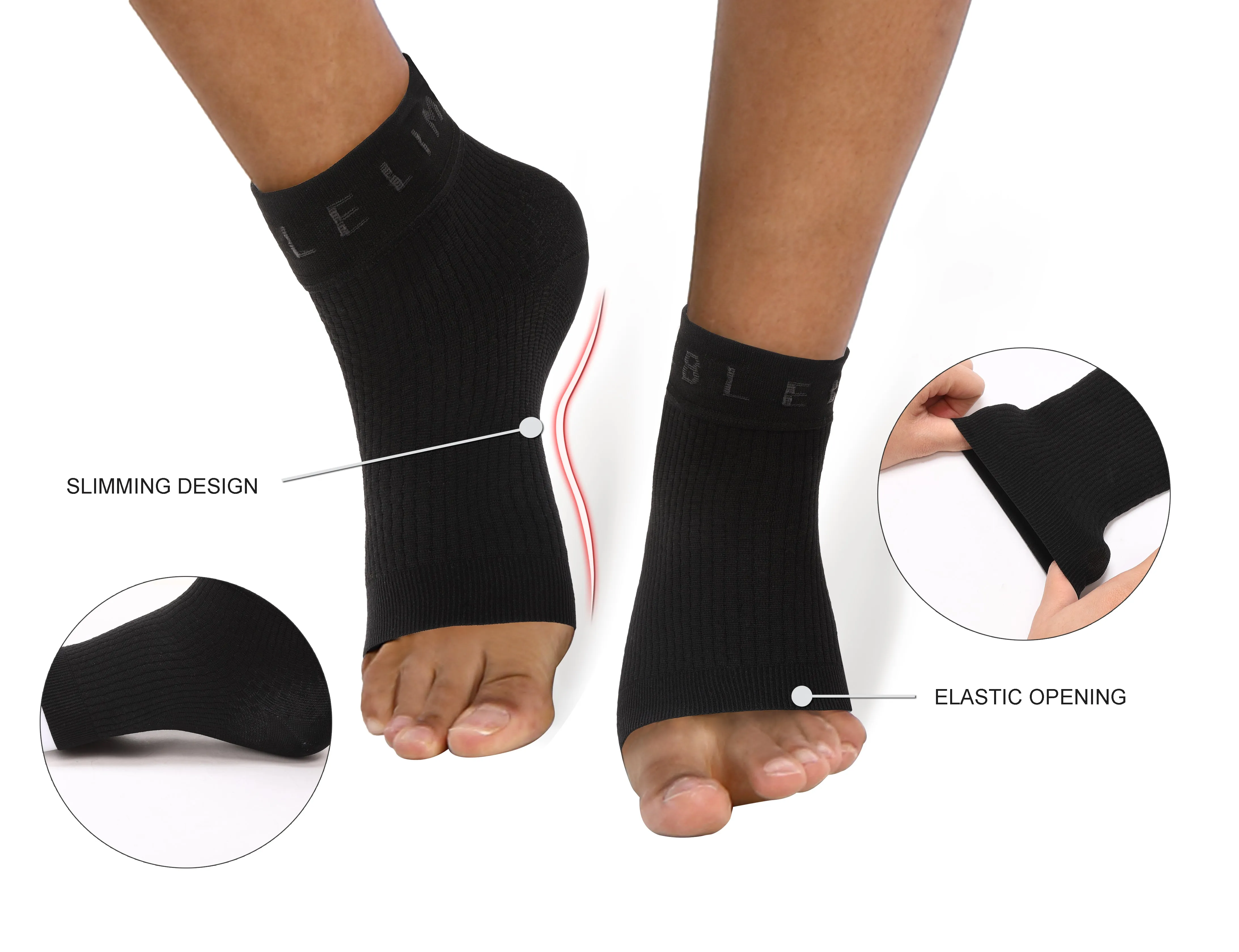BUBBLELIME 80N/20S Compression Arch Support Ankle Brace_Gym