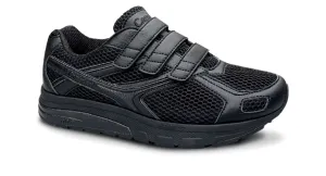 Cambrian Women's Ultra Mesh Velcro Walking Shoes- Black