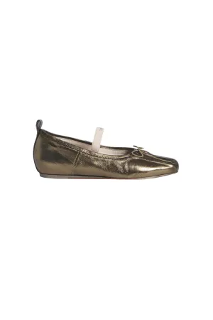 Classic Leather Olive Ballerina Flats