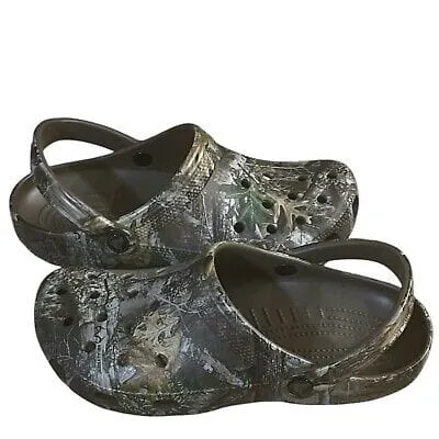 Crocs Mens Classic Realtree Edge Size 8 Clogs Camouflage
