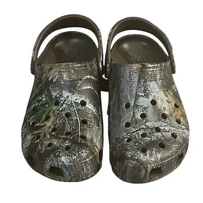 Crocs Mens Classic Realtree Edge Size 8 Clogs Camouflage