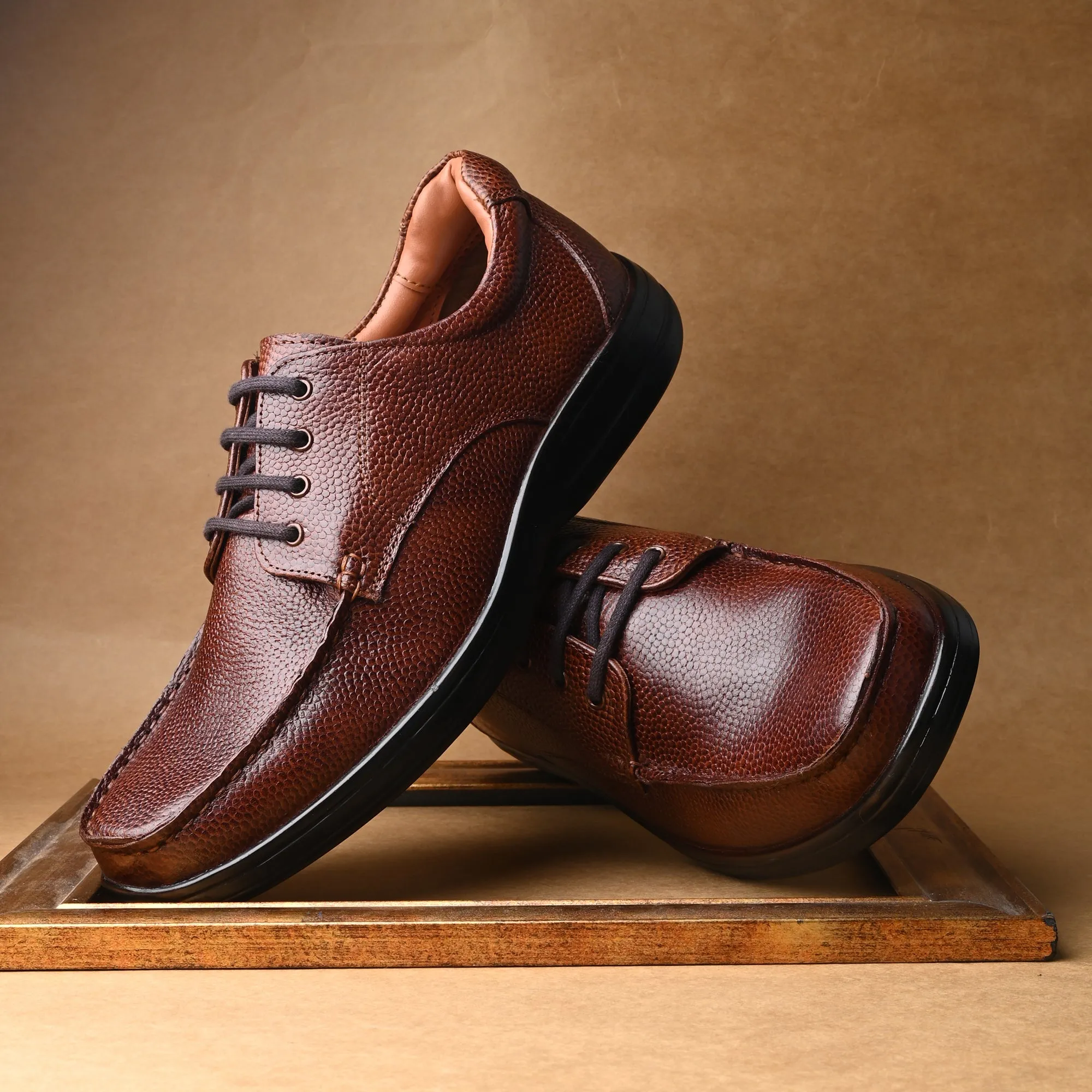 Cultured Trumock Full Grain Leather Derby Lace Ups