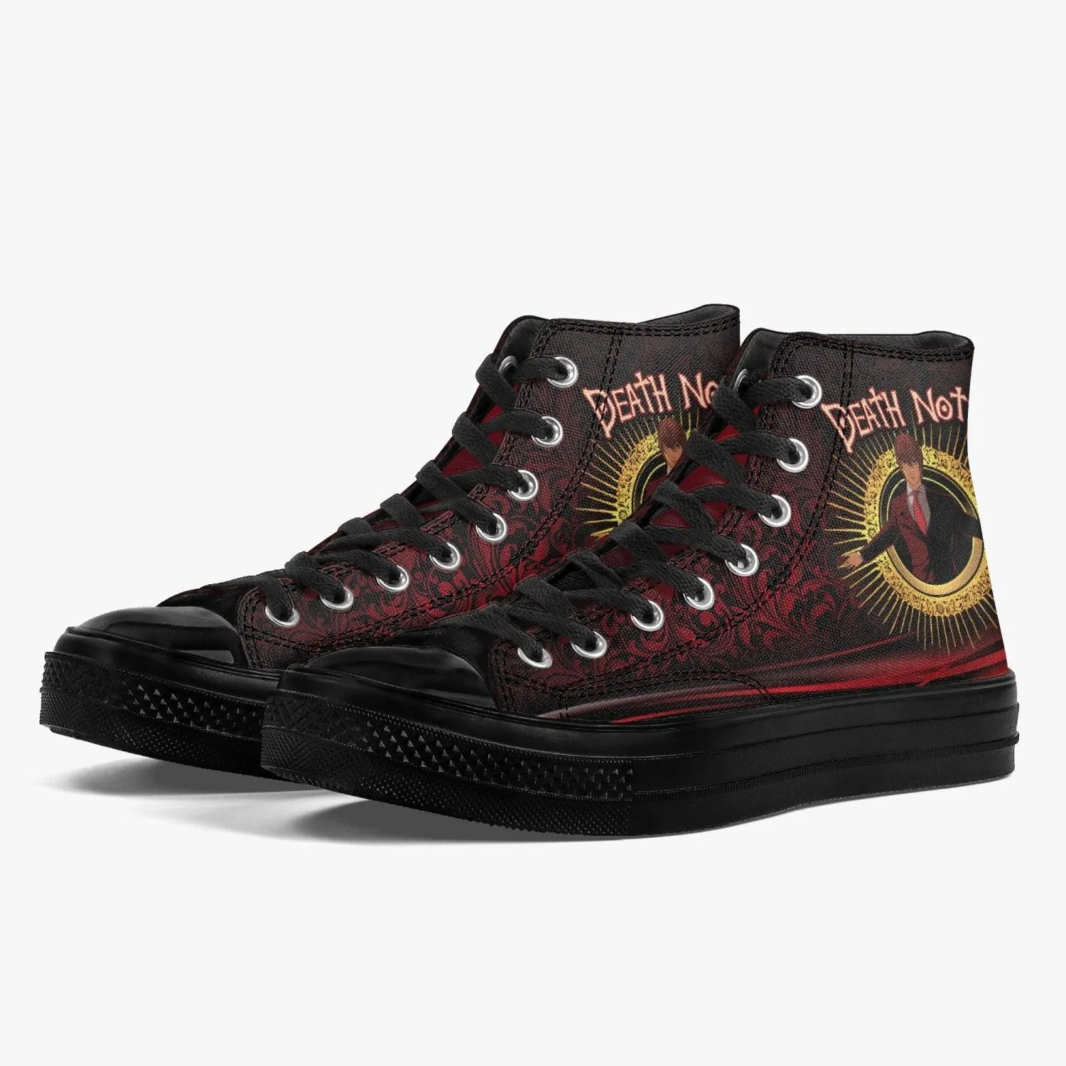 Death Note Light Yagami Red-Black A-Star High Anime Shoes