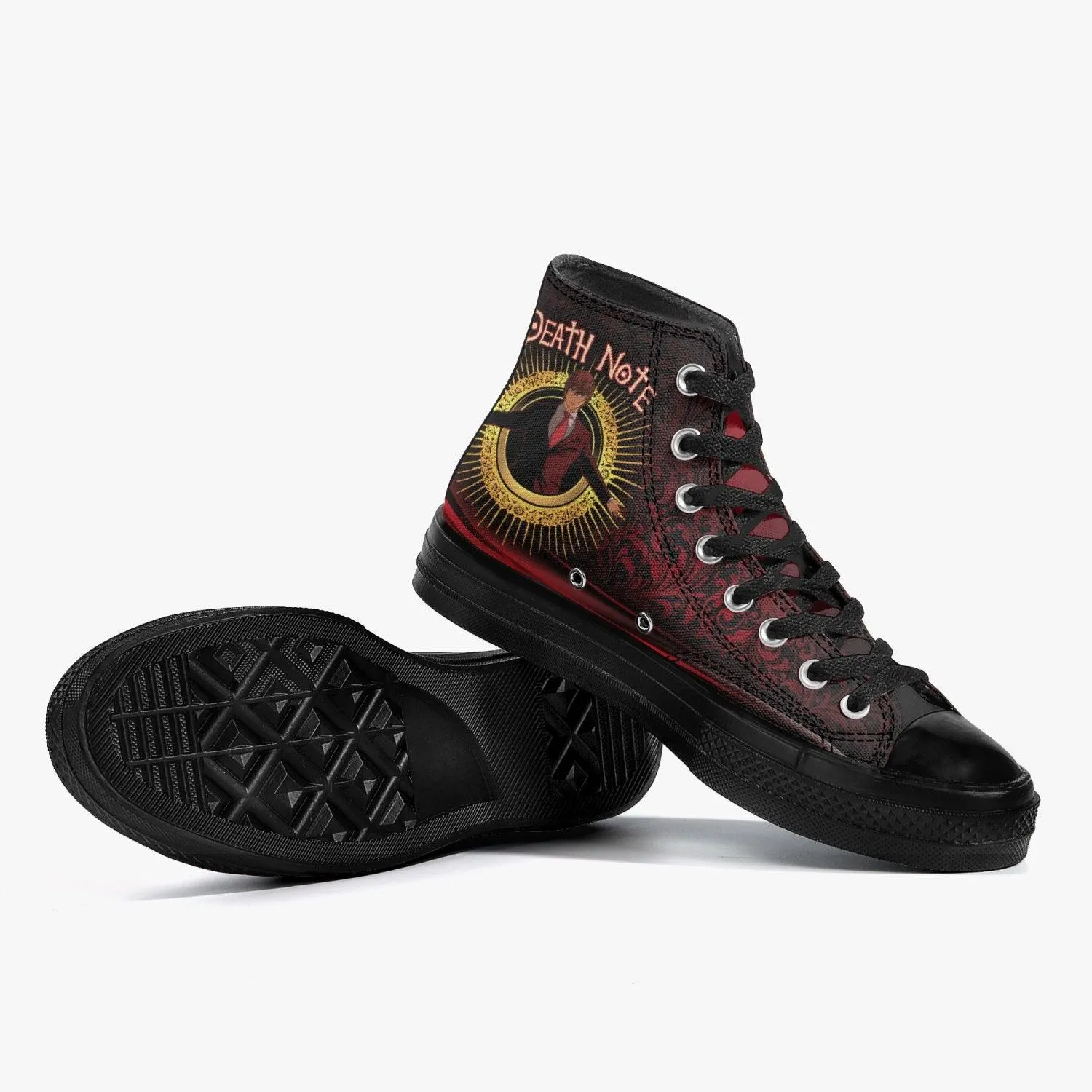Death Note Light Yagami Red-Black A-Star High Anime Shoes