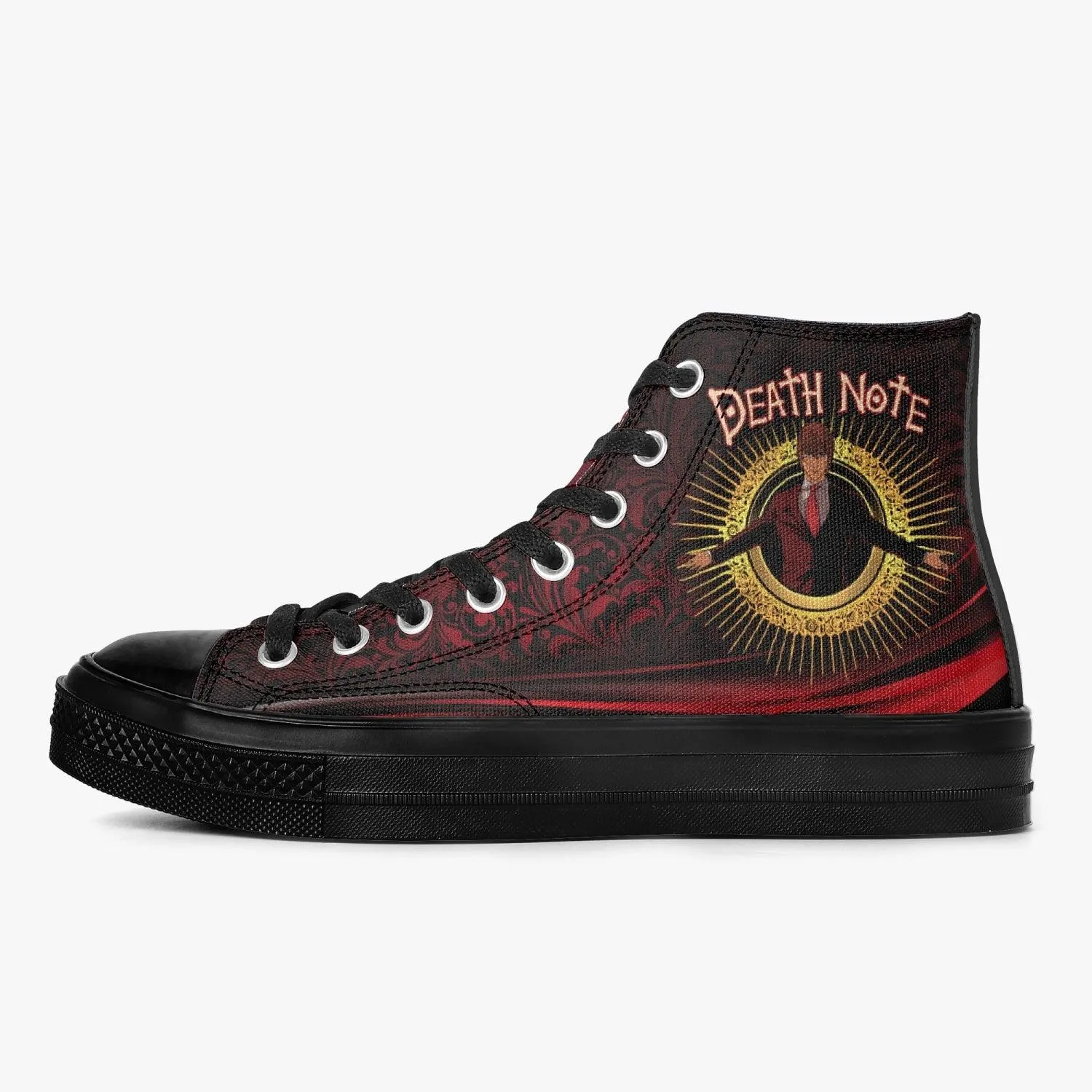 Death Note Light Yagami Red-Black A-Star High Anime Shoes