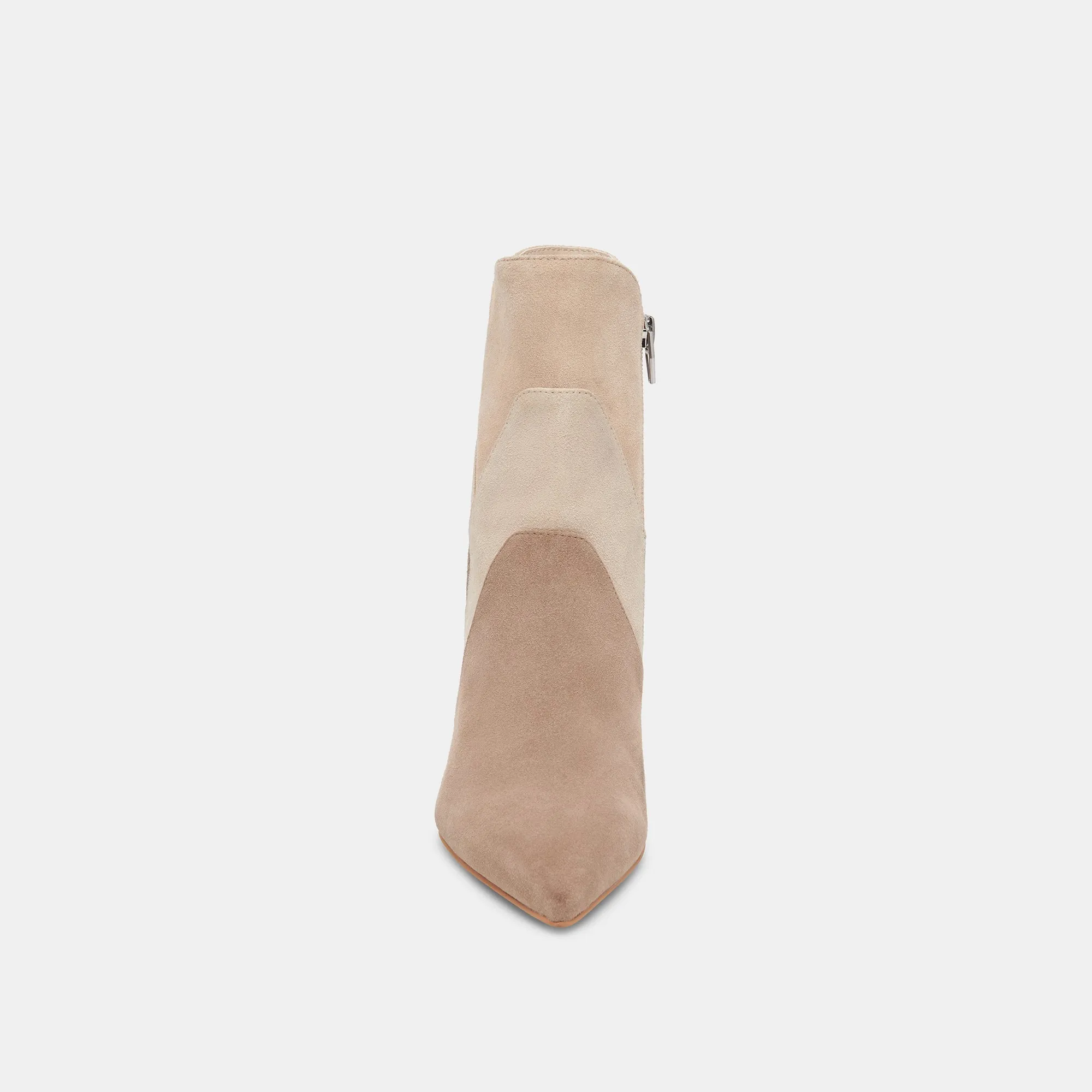 Dolce Vita Neena Booties in Taupe Multi Suede