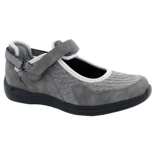 Drew Women's Buttercup Mary Janes- Grey Mesh