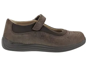 Drew Women's Rose Mary Janes- Brown Foil