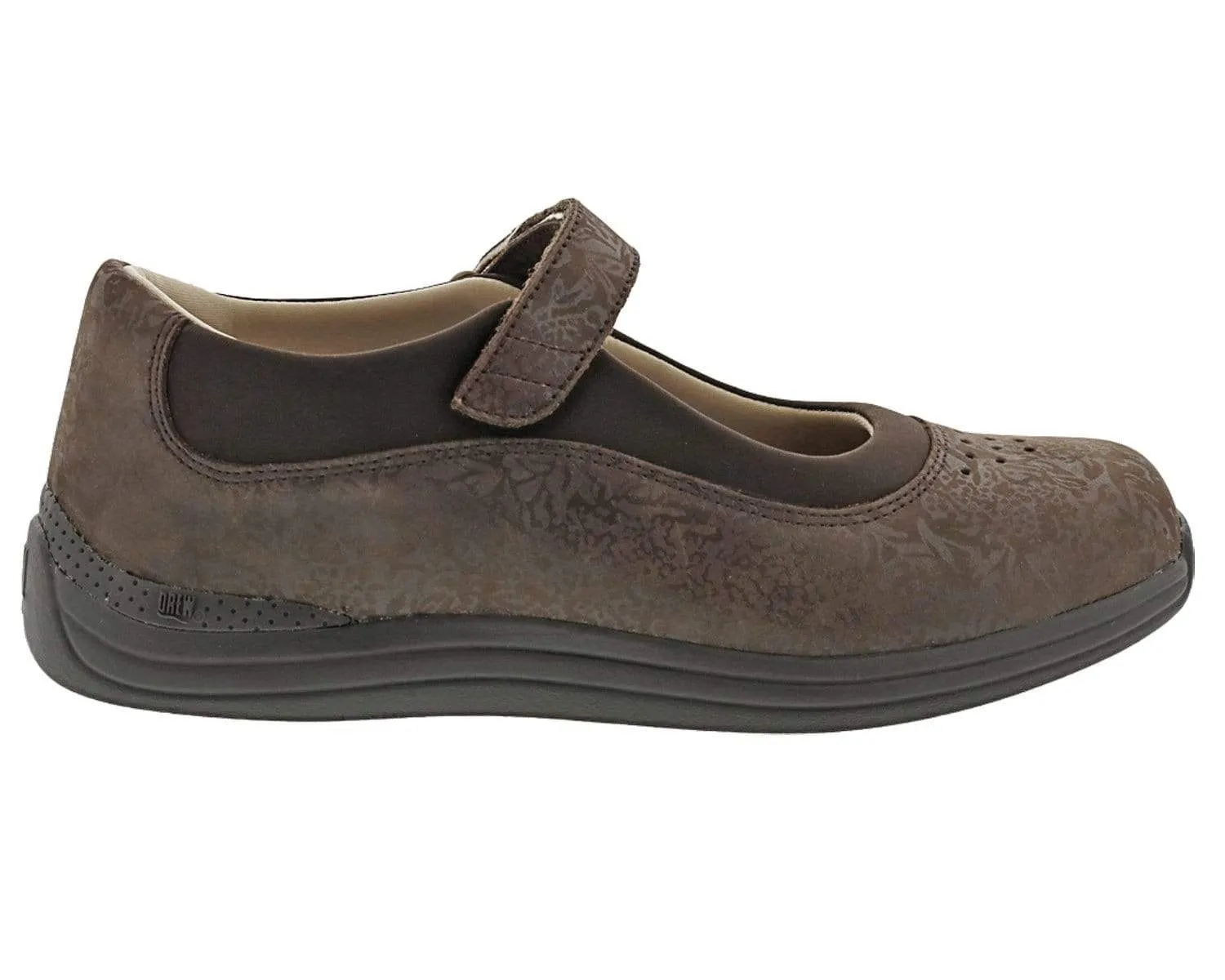 Drew Women's Rose Mary Janes- Brown Foil