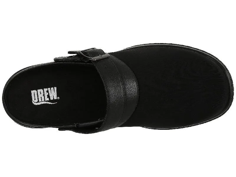 Drew Women's Savannah Clogs- Black Stretch