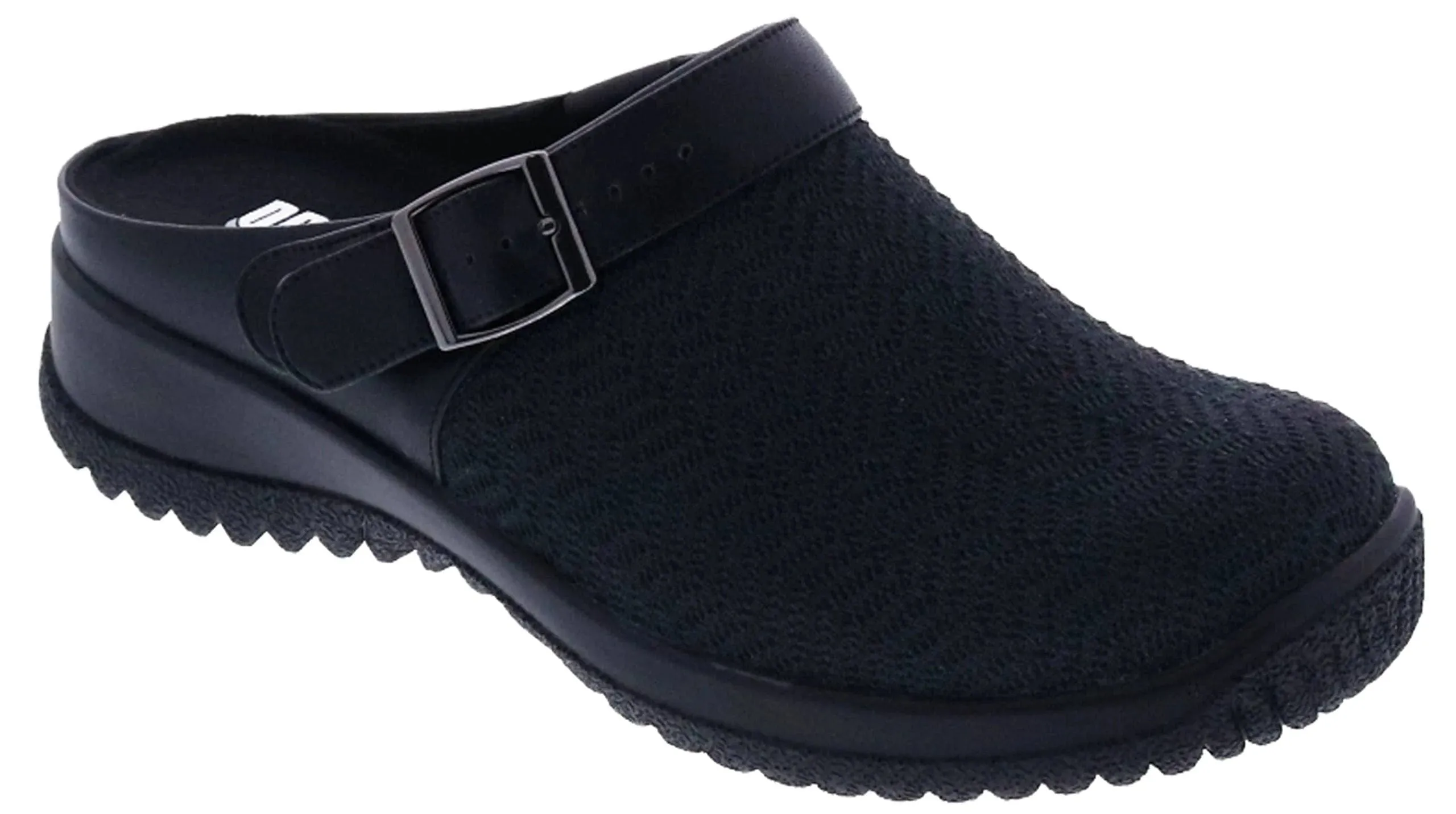 Drew Women's Savannah Clogs- Black Stretch