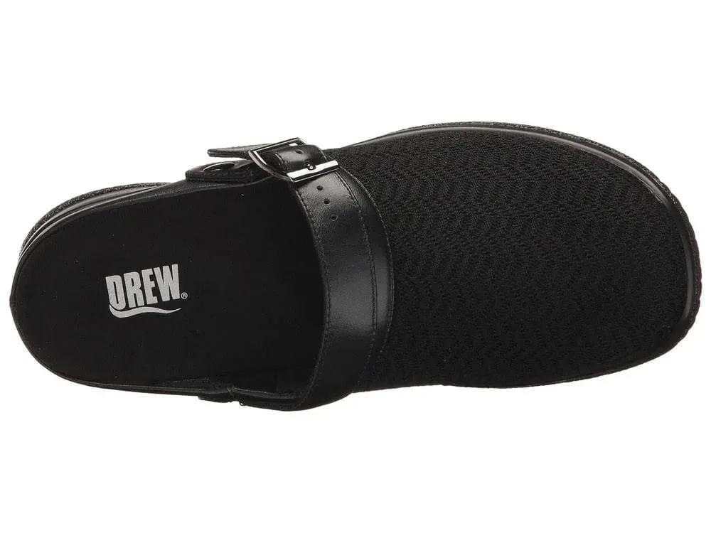 Drew Women's Savannah Clogs- Black Stretch