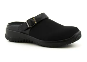 Drew Women's Savannah Clogs- Black Stretch