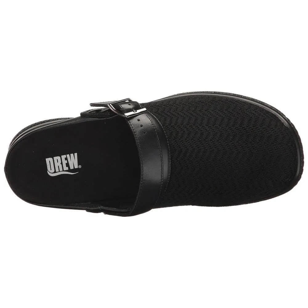 Drew Women's Savannah Clogs- Black Wavy