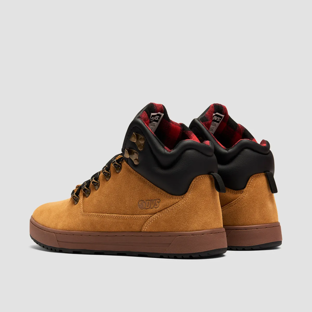 DVS Vanguard Boots - Chamois/Black/Fiery Red Suede