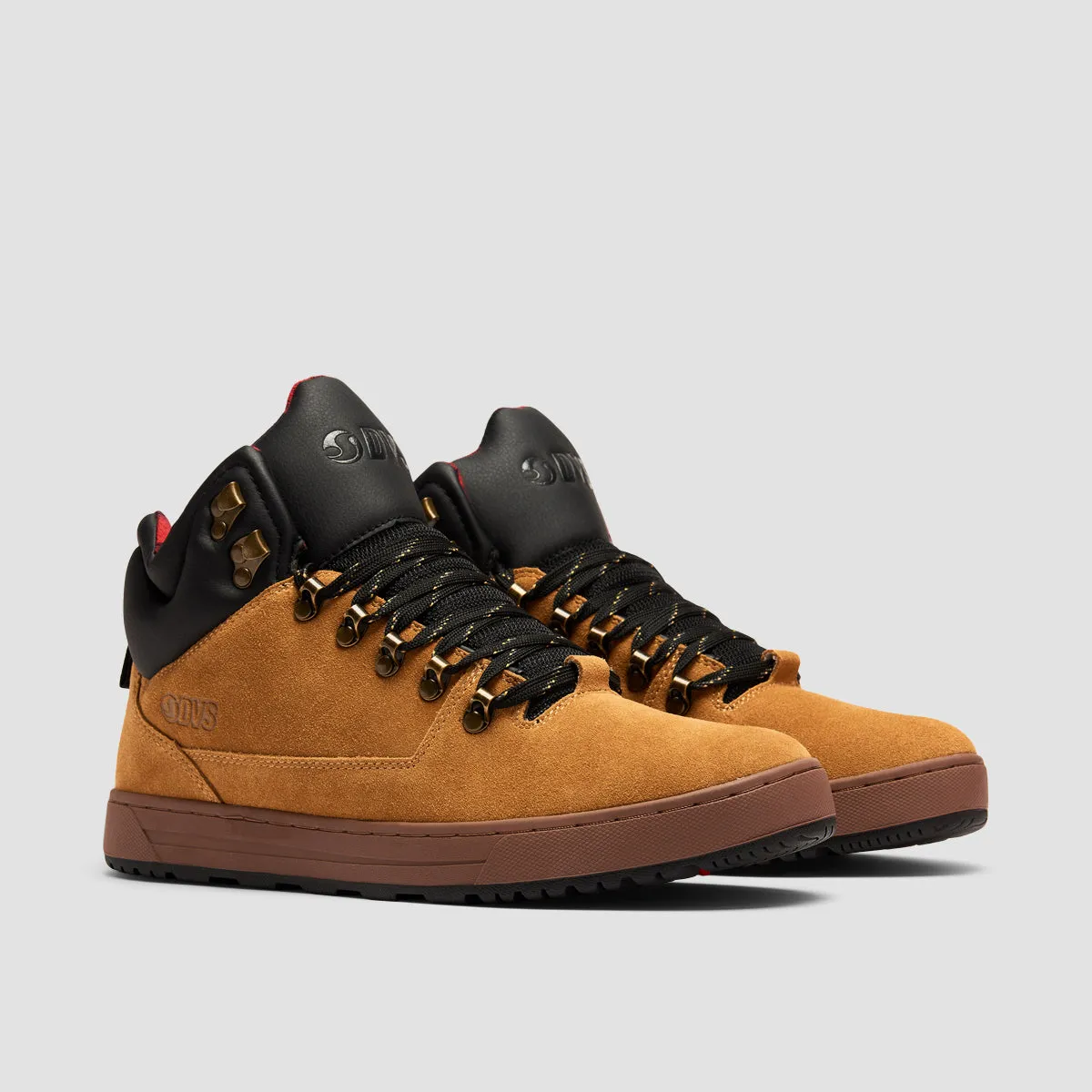 DVS Vanguard Boots - Chamois/Black/Fiery Red Suede