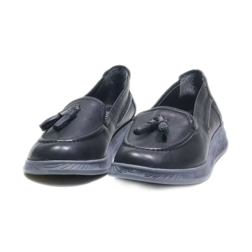 Easy Street Loafers Leather Black Colour For Women