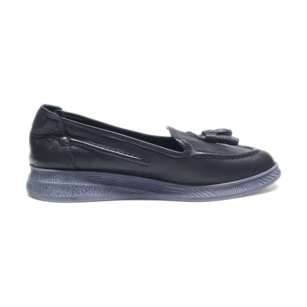Easy Street Loafers Leather Black Colour For Women