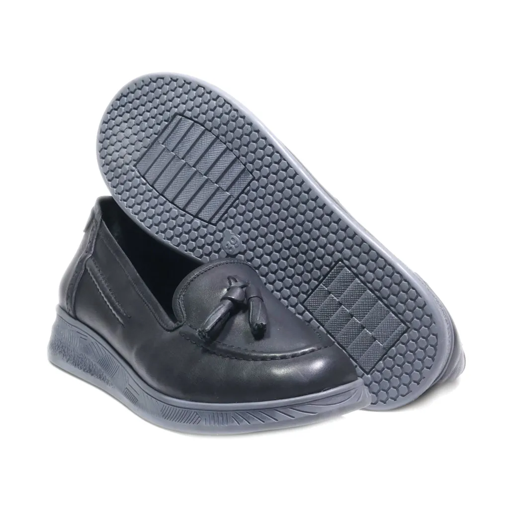 Easy Street Loafers Leather Black Colour For Women
