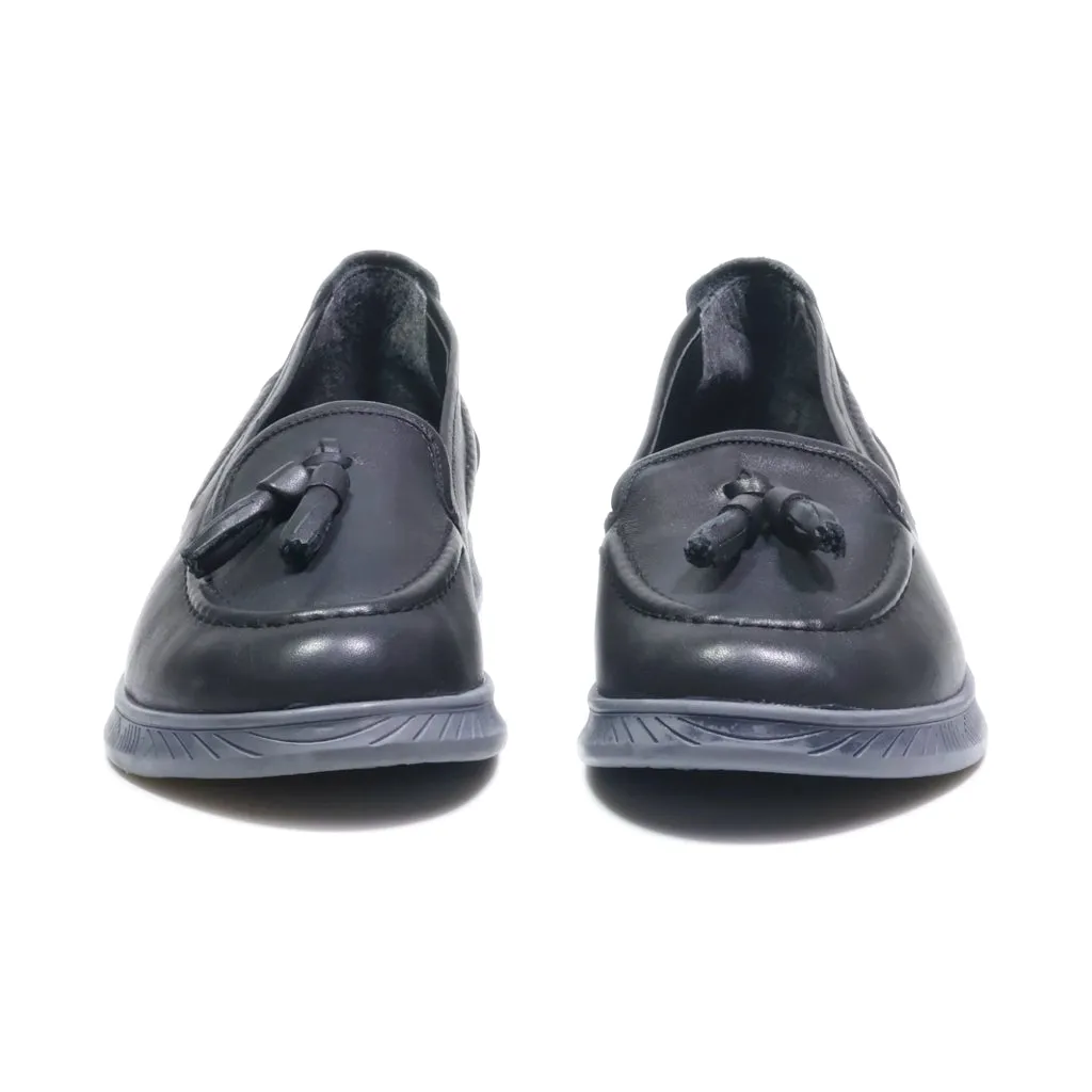 Easy Street Loafers Leather Black Colour For Women