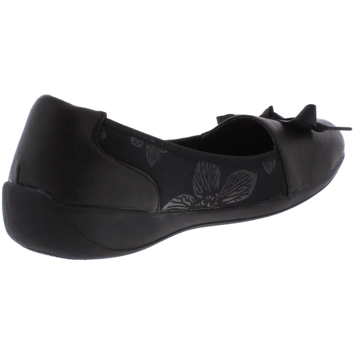 Eazies Womens Daphne Faux LEather Slip On Flats