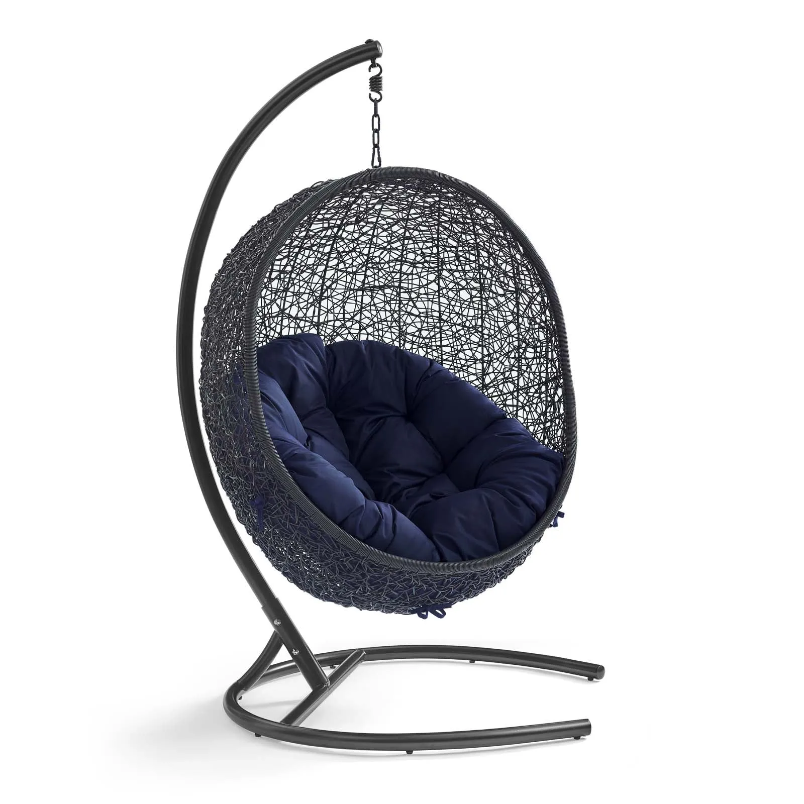 Encase Sunbrella® Swing Outdoor Patio Lounge Chair With Stand