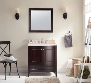 Estella 32 - Brown Cabinet   Jerusalem Gold Countertop