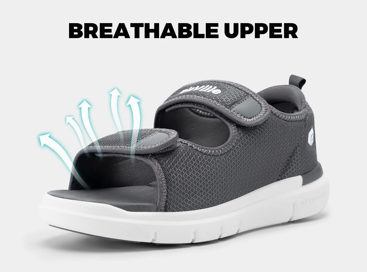 FitVille Men's EasyTop Recovery Sandal V3