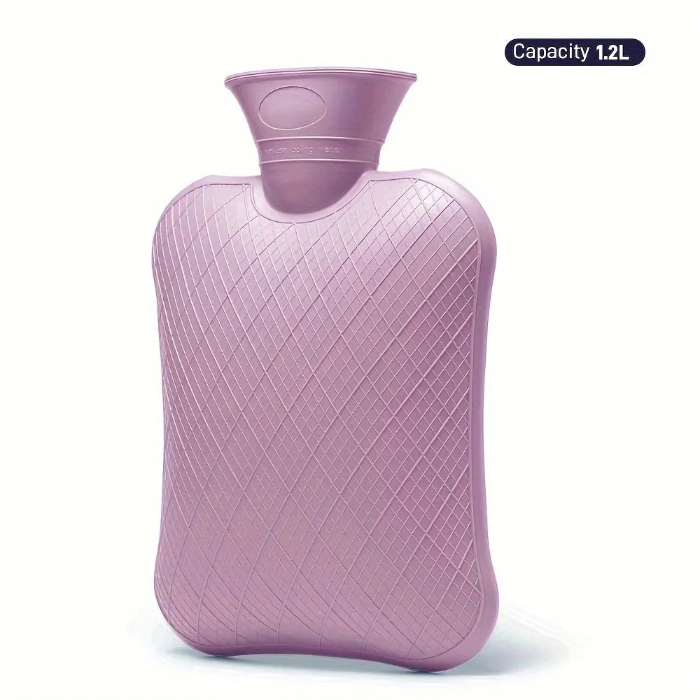 FORICOM 2L/1.2L/0.7L Hot Water Bottle For Pain Relief, Hot Water Bag For Back Pain, Heating Pad Non Toxic, Rubber.Made In PVC.