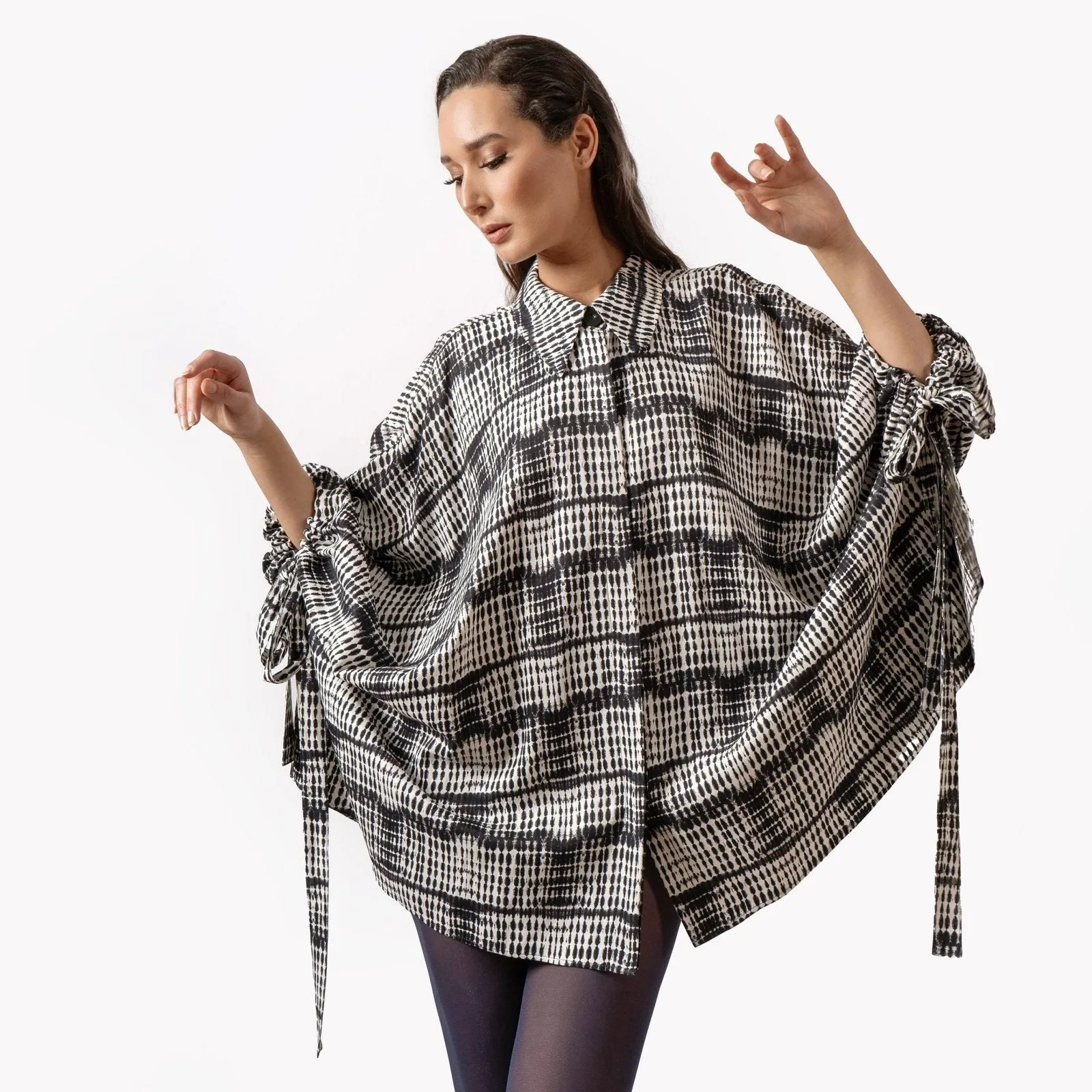 Graphite Gridline Shift Dress
