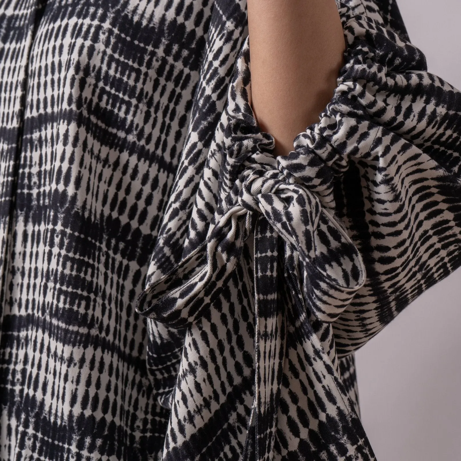 Graphite Gridline Shift Dress